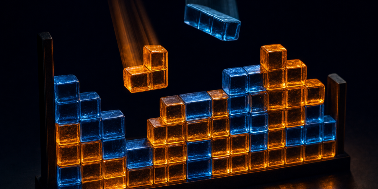Wind and Water Puzzle Battles — glowing elemental puzzle blocks